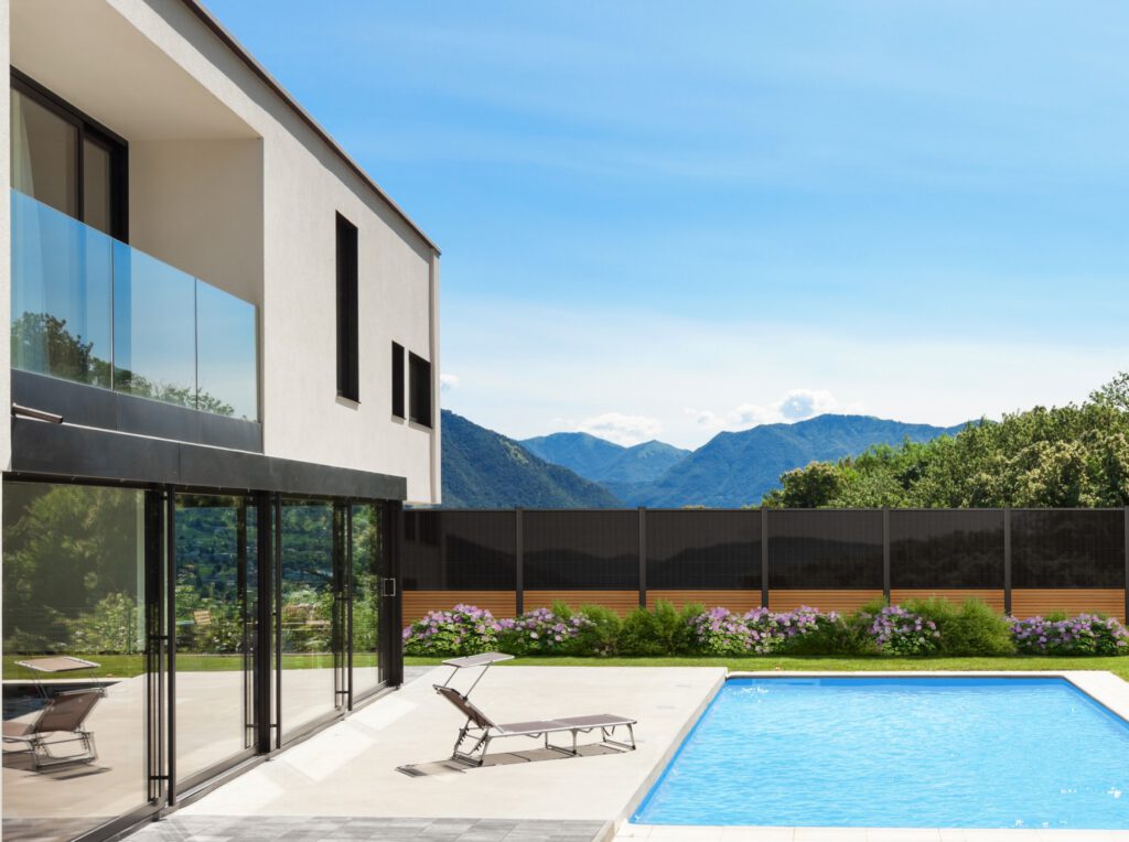 Solarzäune-Solarzaun-Pool-Garten